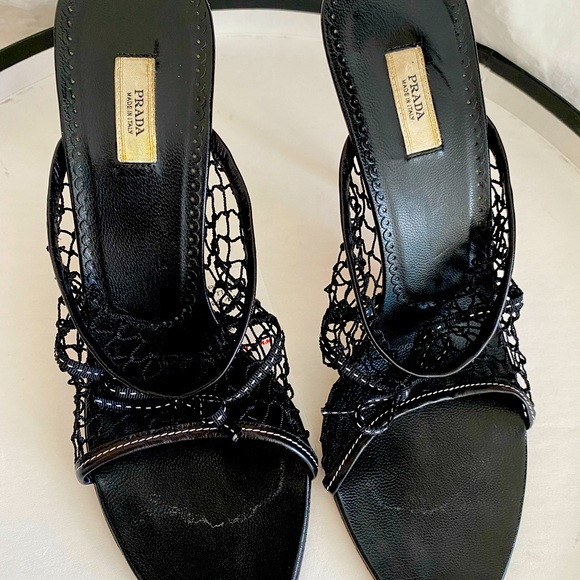 Gorgeous Vintage Prada Slides Mules - Picture 7 of 9